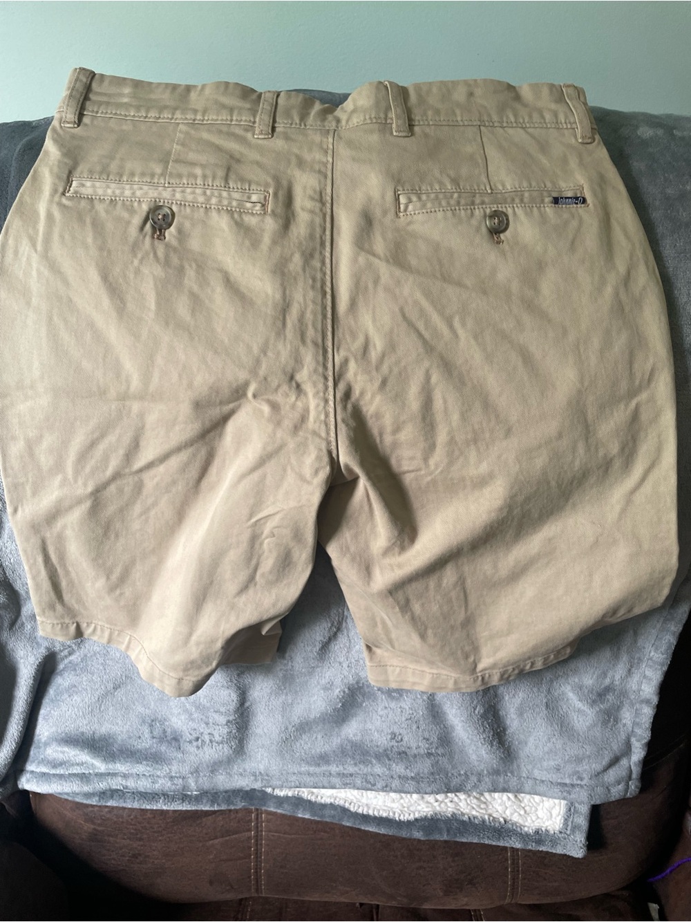 johnnie-O Boys Tan Chino Shorts Sz 16